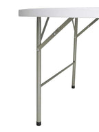 Table de jardin ronde pliante 6 personnes de 122 cm dans un jardin - photo 4