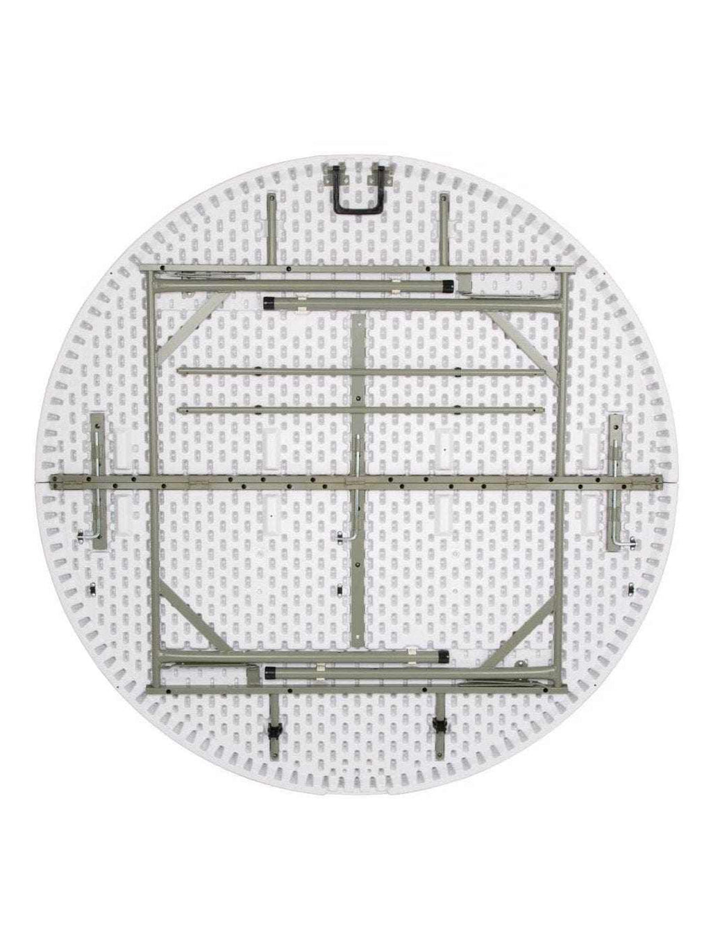 Table de jardin ronde pliante 6 personnes de 122 cm dans un jardin - photo 2