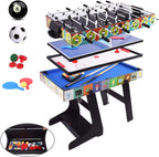 Table de jeux pliante 4 en 1 de 124 x 61 cm dans une salle de jeux - photo 2