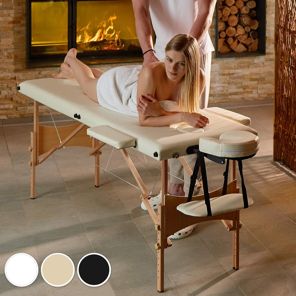 Table de kiné pliante de 185 cm avec appui-tête et housse de transport - photo 4