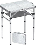 Table de plage pliante basse en aluminium de 59 x 40 cm sur le sable