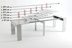 Table de réunion pliante extensible de 237 cm dans une salle de réunion - photo 6