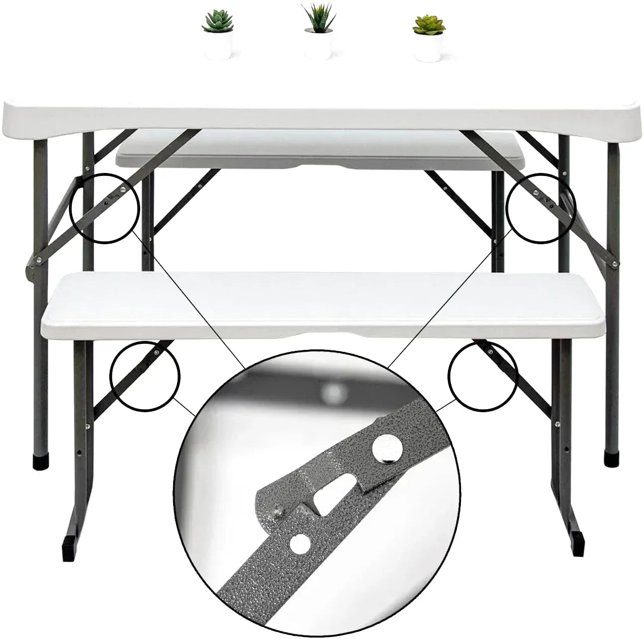 Table Et Bancs Pliants