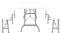 Ensemble table et chaise de picnic pliante de 180 cm avec deux bancs