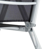 Ensemble table et chaise pliante extérieur avec plateau en verre trempé et chaises inclinables - photo 5