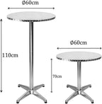 Table haute de réception pliante en fer et bois lors d'un vin d'honneur - photo 3