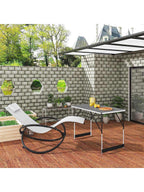 Table haute pliante rectangulaire 100 x 60 cm servant de comptoir - photo 2