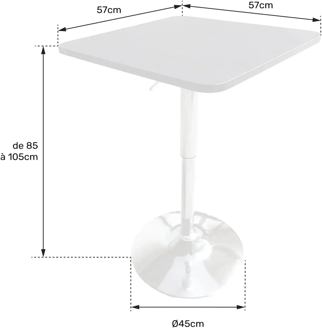 Table mange debout pliante réglable en hauteur lors d'un cocktail - photo 4