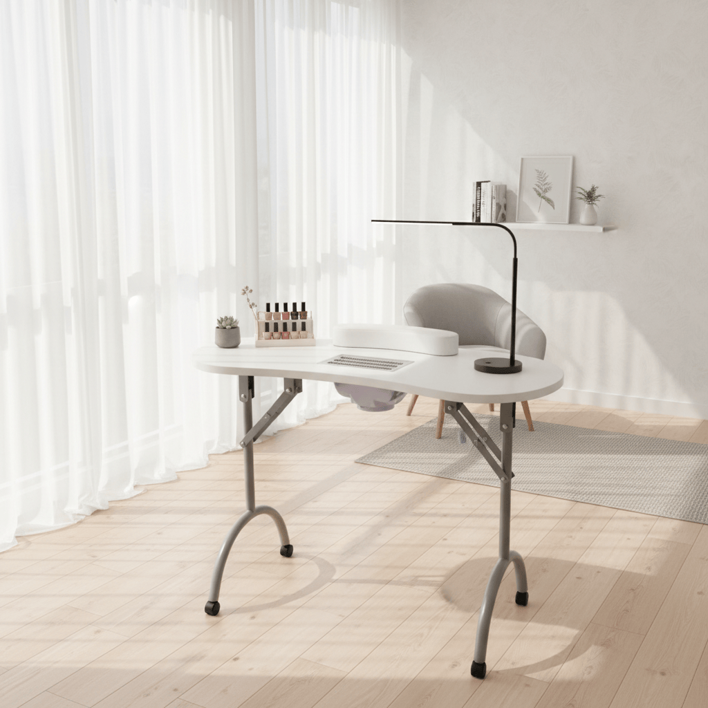 Table Manucure Pliante Avec Aspirateur
