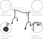 Table de manucure pliante professionnelle de 95 cm dans un institut - photo 4