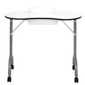 Table de manucure pliante professionnelle de 95 cm dans un institut