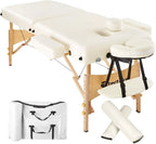 Table médicale pliante de 187 cm avec rembourrage épais et appui-tête