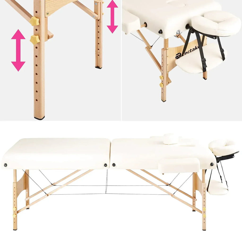 Table médicale pliante de 187 cm avec rembourrage épais et appui-tête - photo 3