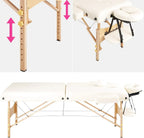 Table médicale pliante de 187 cm avec rembourrage épais et appui-tête - photo 3