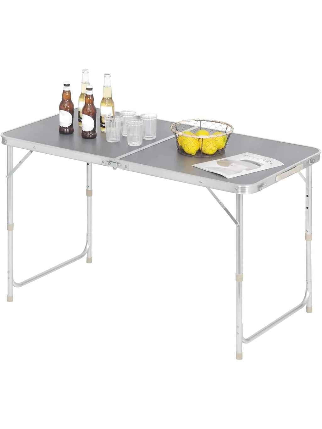 Table picnic pliante 2 personnes de 120 cm en aluminium et MDF - photo 2