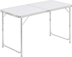 Table picnic pliante 2 personnes de 120 cm en aluminium et MDF - photo 3