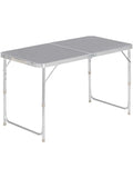 Table picnic pliante 2 personnes de 120 cm en aluminium et MDF