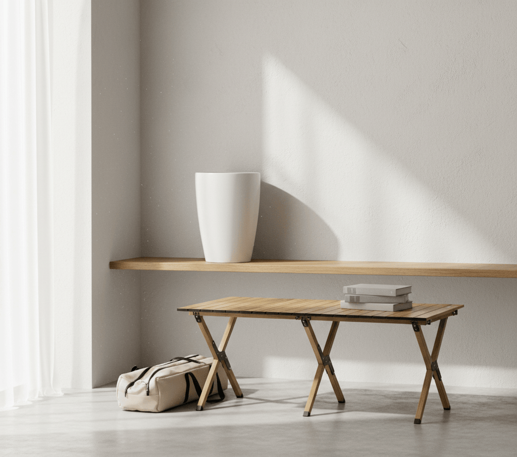 Table picnic pliante 6 personnes en aluminium de 116 cm sur une pelouse - photo 5