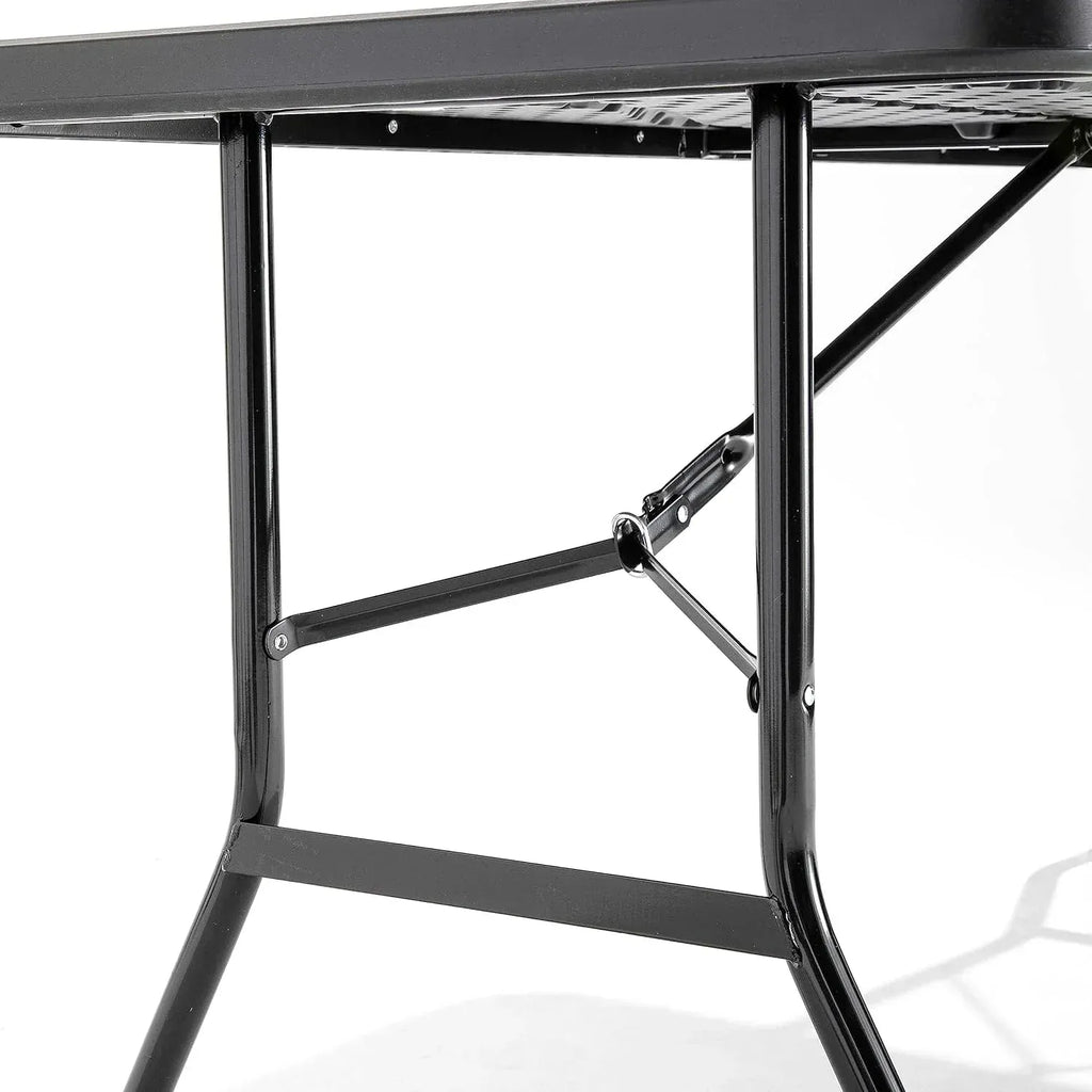 Table pliante 10 personnes de 200 x 90 cm avec structure acier noire - photo 4
