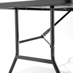 Table pliante 10 personnes de 200 x 90 cm avec structure acier noire - photo 4