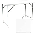 Table pliante 120 x 60 cm dépliée dans un séjour