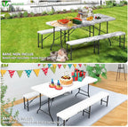 Table pliante repliée à 1 mètre et dépliée à 180 cm - photo 5
