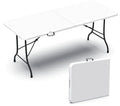 Table pliante repliée à 1 mètre et dépliée à 180 cm
