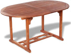 Table pliante 200 x 100 cm en acacia massif dans un jardin - photo 3