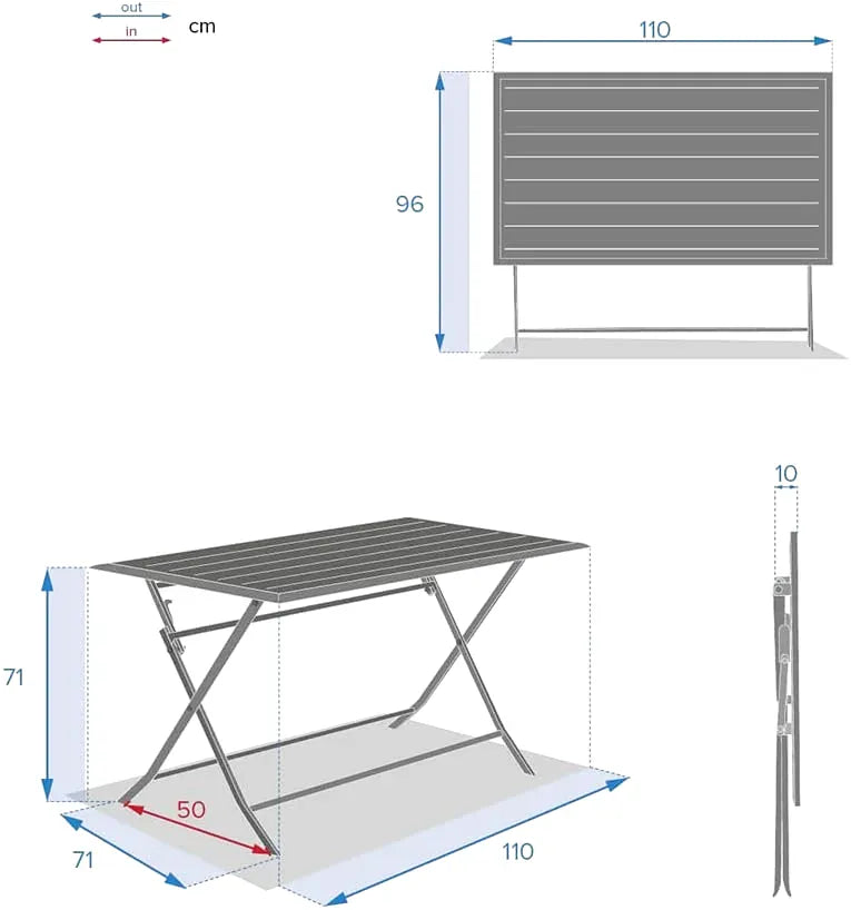 Table Pliante 4 Personnes
