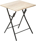 Table pliante carrée 60 x 60 cm en bois dans un coin repas