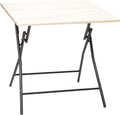 Table pliante carrée 80 x 80 cm en bois d'ingénierie