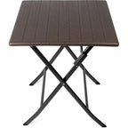Table pliante 90x90 avec structure acier et plateau HDPE