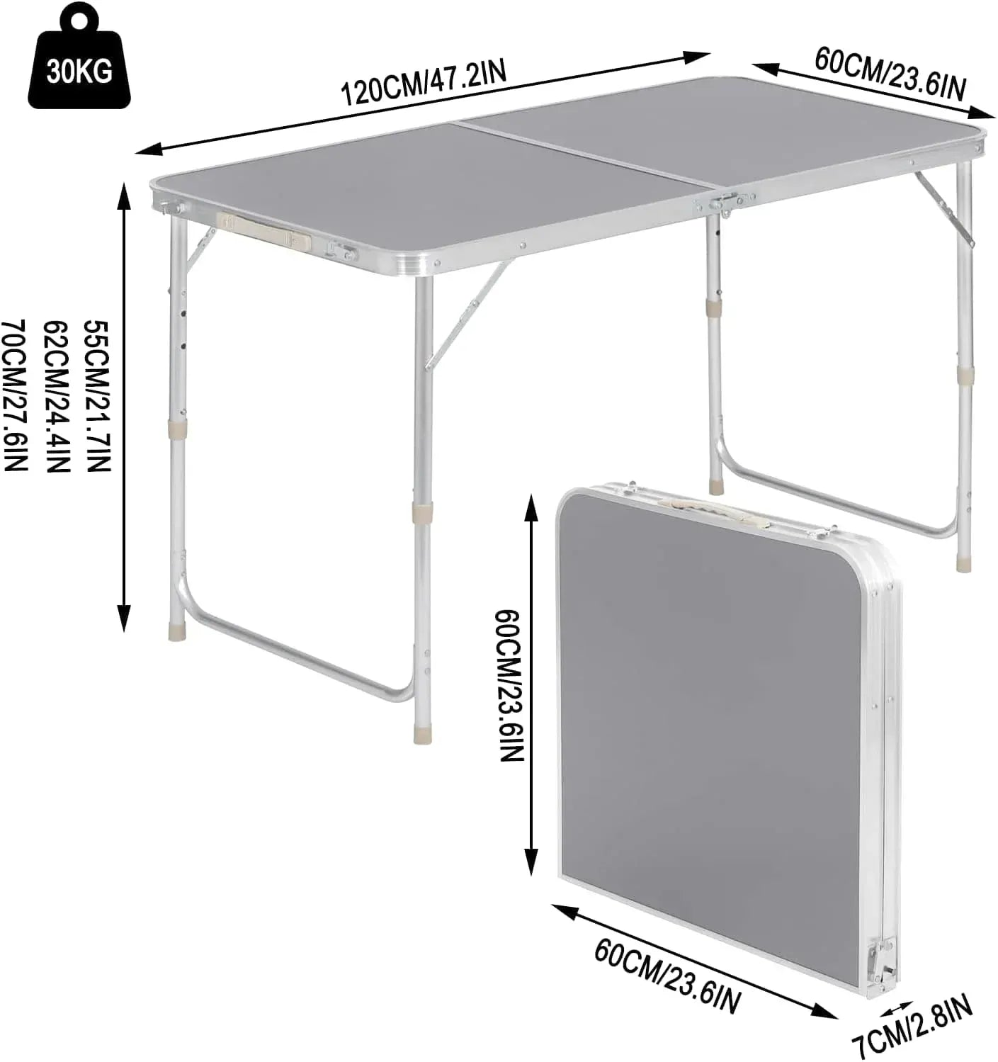Table Pliante Aluminium