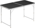 Table pliante en aluminium de 120 cm avec pieds réglables sur trois hauteurs - photo 5