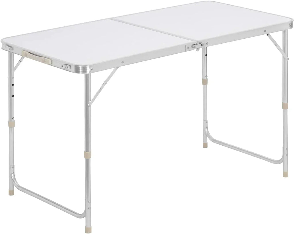 Table pliante en aluminium de 120 cm avec pieds réglables sur trois hauteurs - photo 4