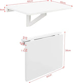 Table pliante fixée au mur en bois de pin de 60 x 40 cm - photo 5