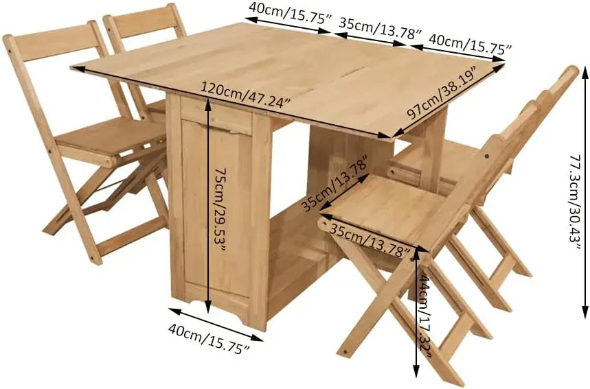 Table Pliante Avec Chaises Intégrées