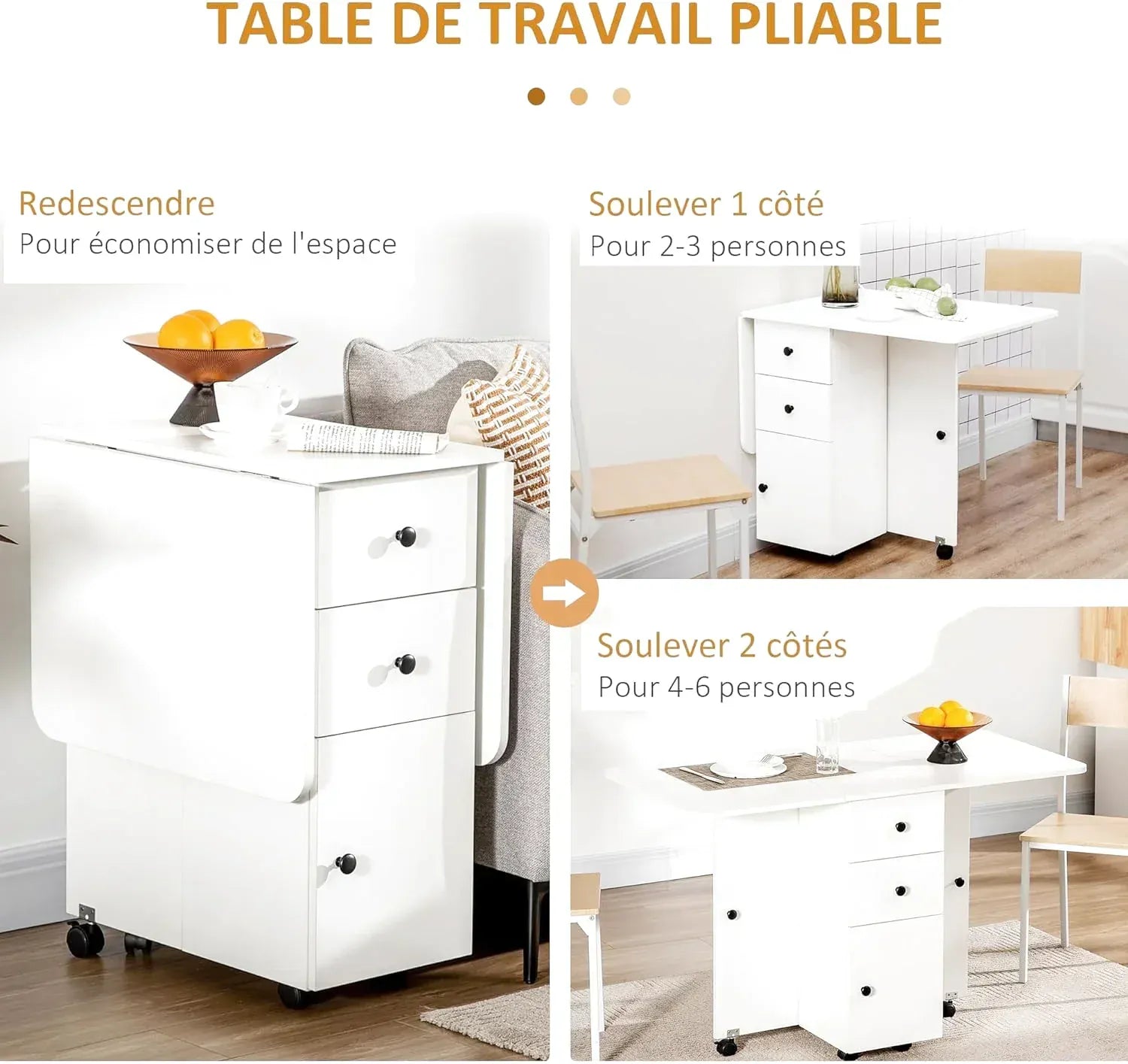 Table Pliante Avec Tiroir