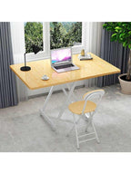 Table pliante bois cuisine carrée 60 cm dans un coin repas - photo 10