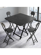 Table pliante bois cuisine carrée 60 cm dans un coin repas - photo 7