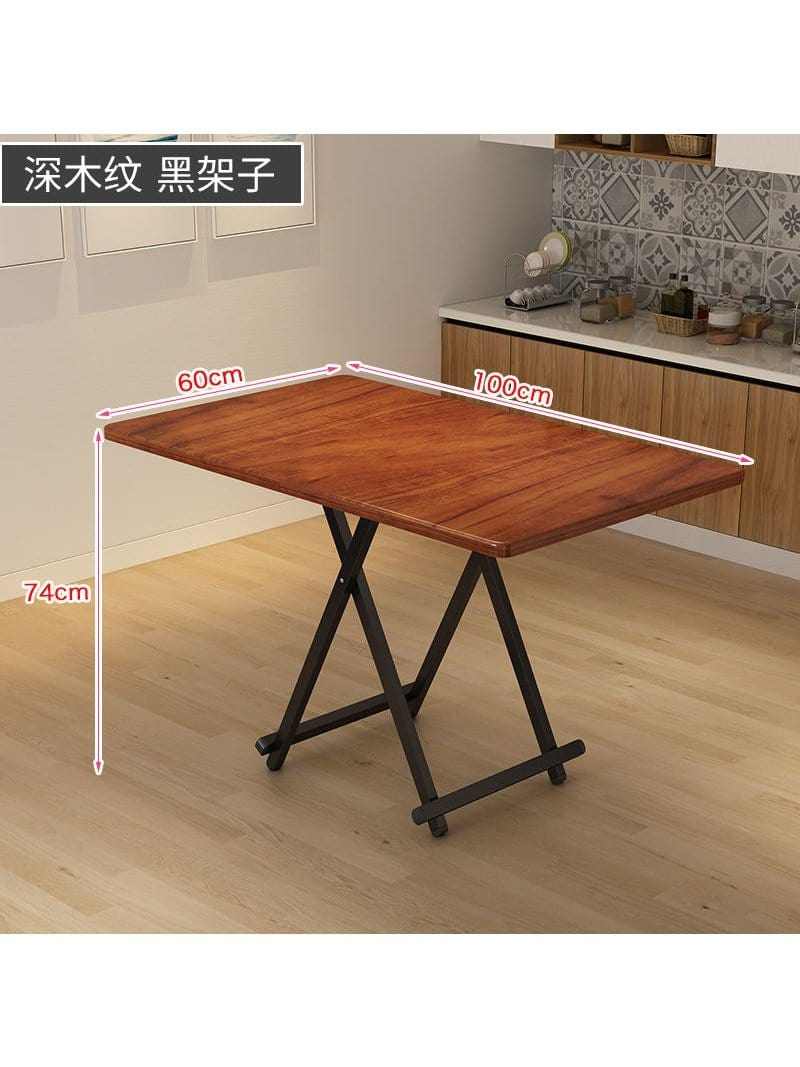 Table pliante bois cuisine carrée 60 cm dans un coin repas - photo 8