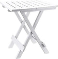 Table pliante carrée blanche compacte de 43 cm en bout de canapé