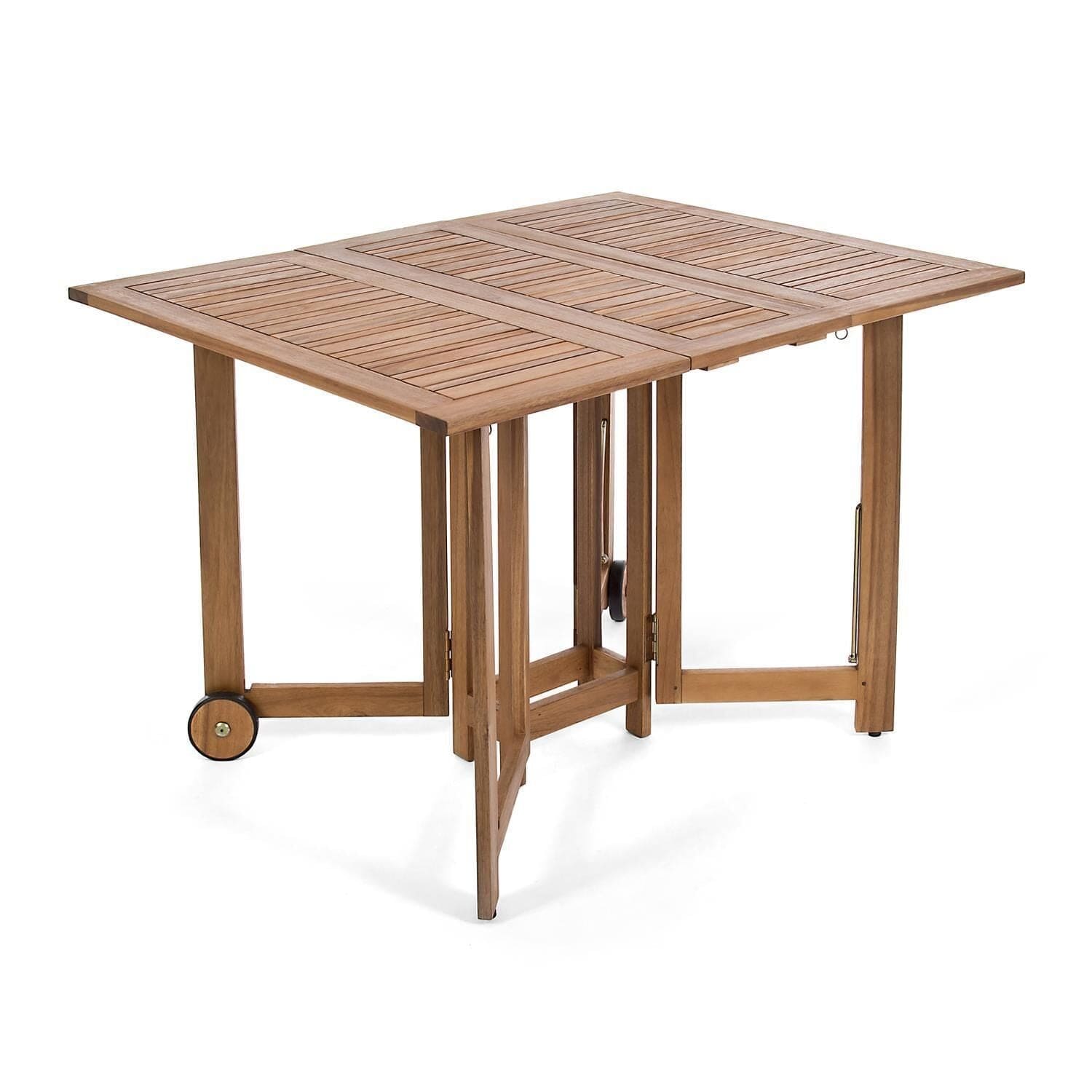 Table Pliante En Bois Avec Chaises Intégrées