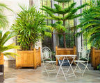 Table pliante en fer de 70 x 70 cm sur une terrasse - photo 5