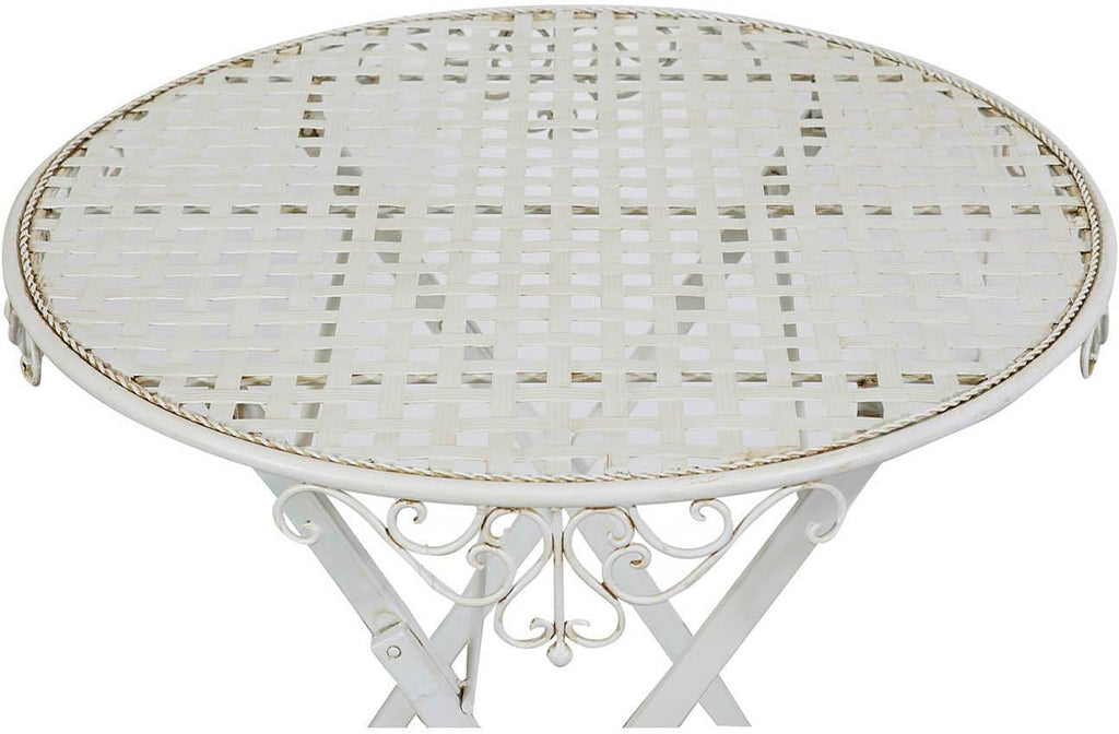 Table pliante en fer de 70 x 70 cm sur une terrasse - photo 4