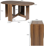 Table pliante d'intérieur de 163 cm dépliée dans une salle à manger - photo 5