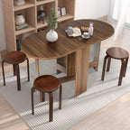 Table pliante d'intérieur de 163 cm dépliée dans une salle à manger - photo 6