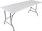 Table pliante multifonction de 180 cm en plastique et métal