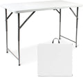 Table pliante réglable en hauteur de 120 x 60 cm