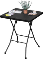 Table pliante pour terrasse et balcon en HDPE de 61 x 61 cm